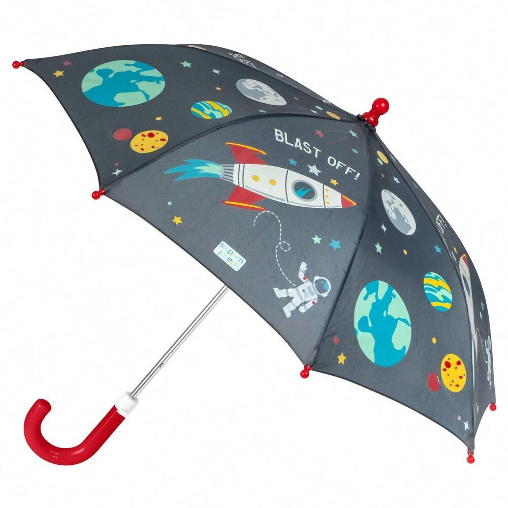 NEW STEPHEN JOSEPH kids color changing umbrellas in space